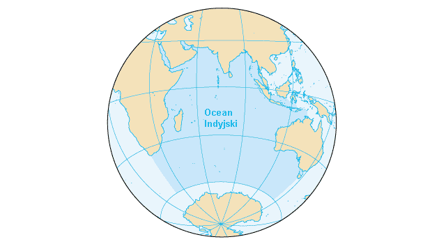 Ocean indyjski mapa 1