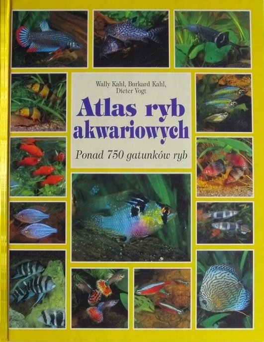książka atlas ryb akwariowych 750 kahl