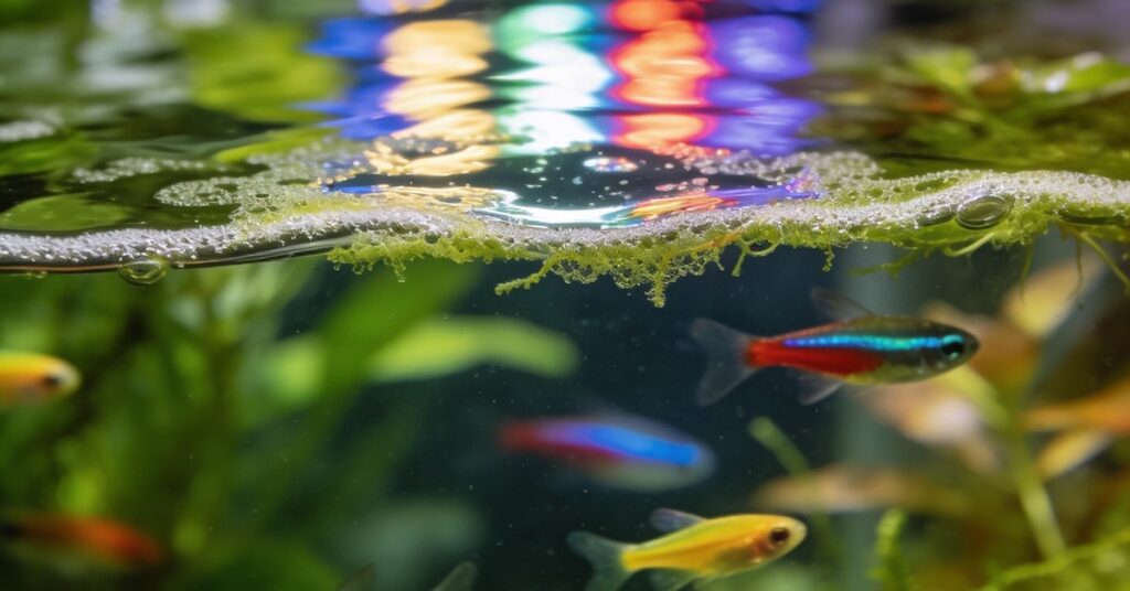 Biofilm w akwarium: jak usunąć kożuch bakteryjny i chronić krewetki?