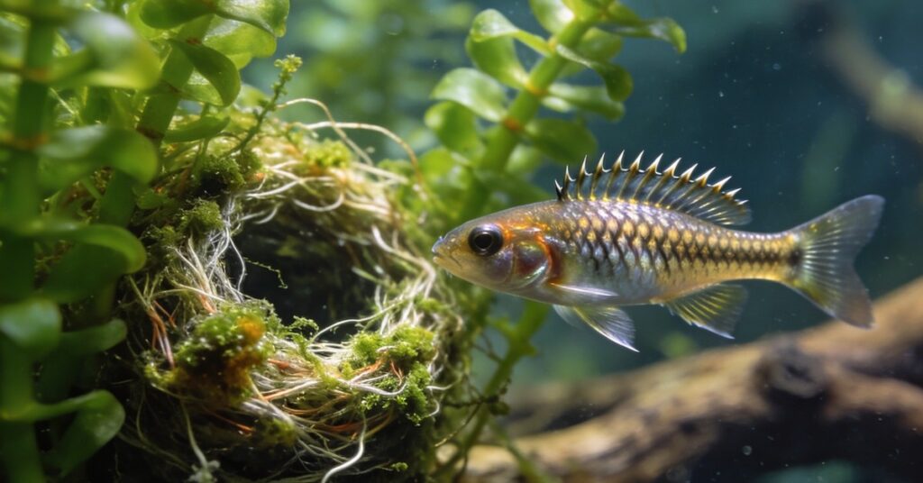 Ciernik w akwarium: Gasterosteus aculeatus, kolce i ryba dla akwarysty