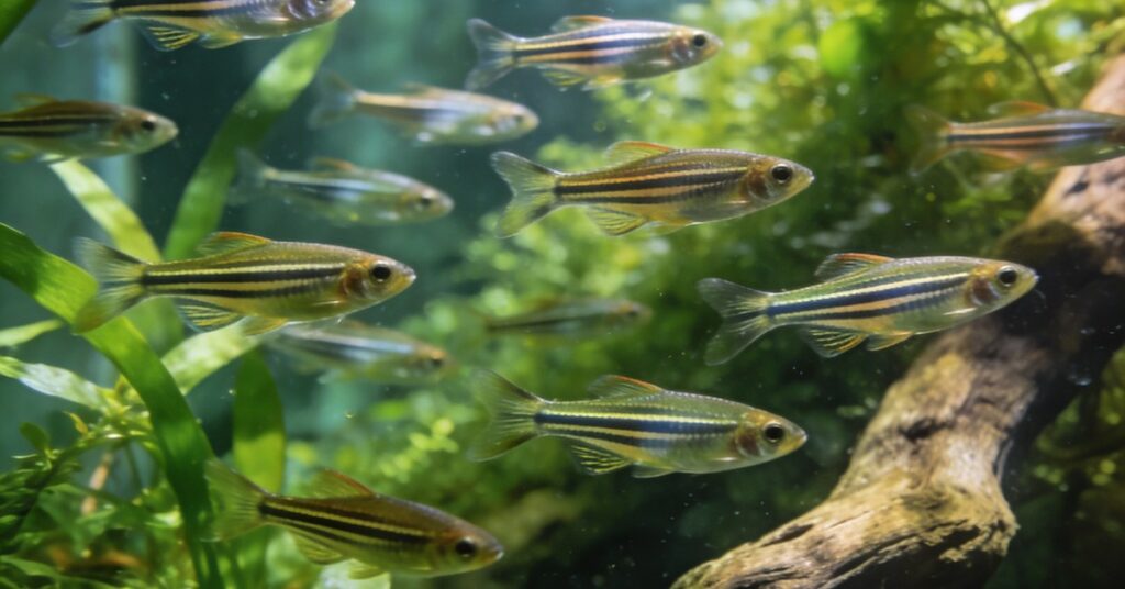 Pręgowany w akwarium: danio pręgowany i regeneracja rybki akwariowej