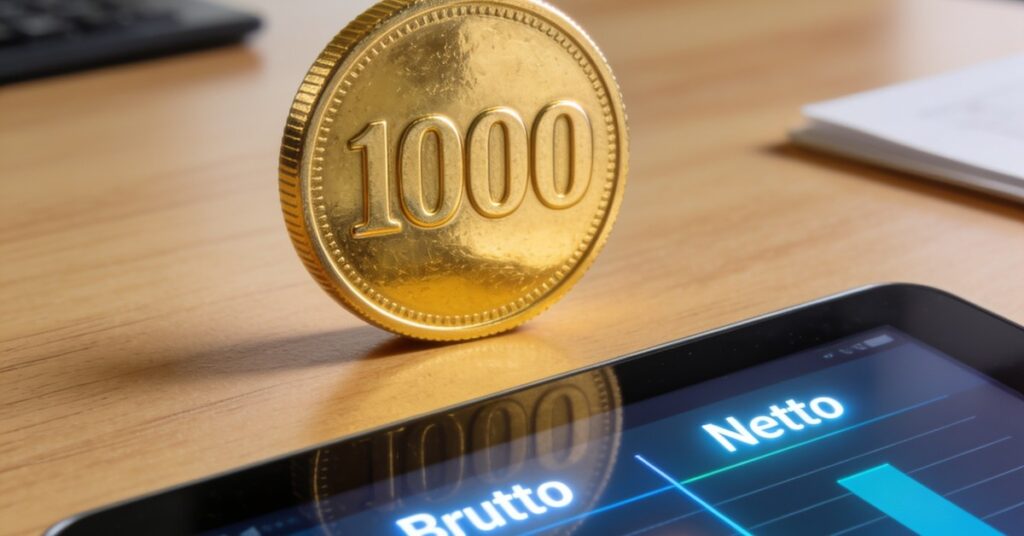 1000 zł brutto ile to netto? Sprawdź w kalkulatorze wynagrodzeń netto
